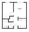 One bedroom floor plan