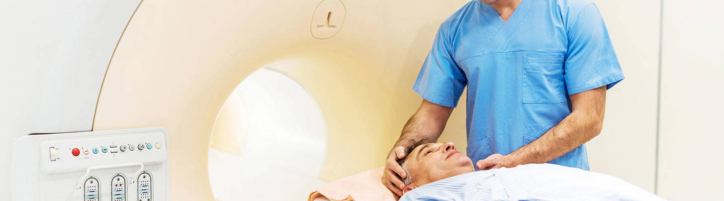 CAT Scan Technician with patient